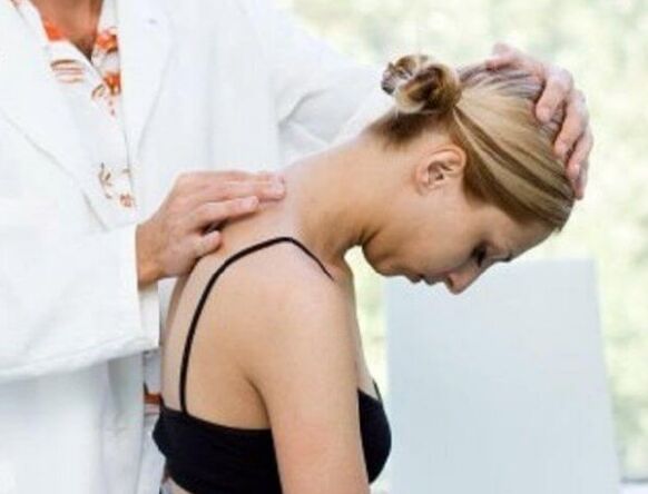 Signs of the disease in the neck