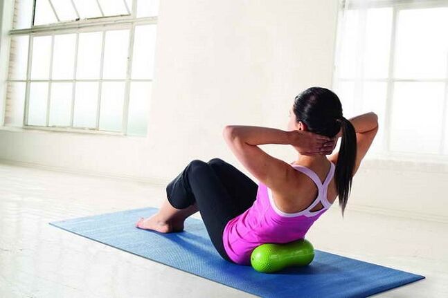 Position and medical exercises for cervical osteochondrosis